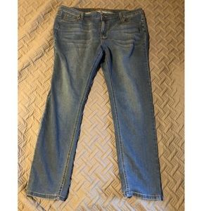 Wax jeggings. Super stretchy.